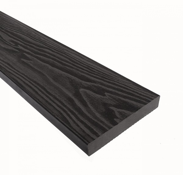 Террасная доска из ДПК Terrapol Смарт 3D Полнотелая без паза Черное дерево купить в Калуге