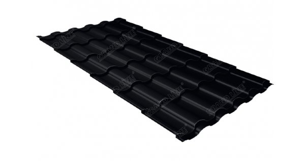 Металлочерепица кредо 0,45 Drap RAL 9005 черный купить в Калуге