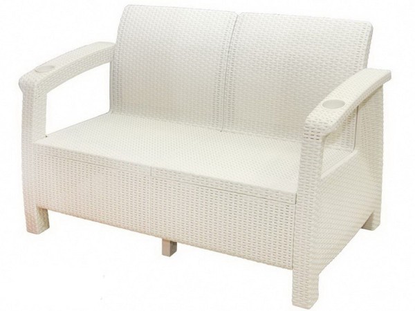 Двухместный диван Yalta Sofa Seаt белый купить в Калуге
