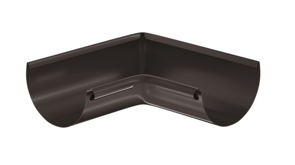 Водосток Aquasistem, система 125x90 - Угол желоба, внутренний 90° RR 32 Тёмно-Коричневый купить в Калуге