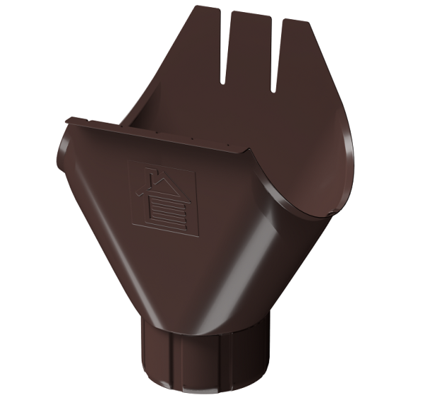 Воронка желоба D125 Döcke STAL PREMIUM Шоколад, (RAL 8019) купить в Калуге