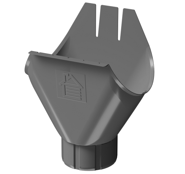 Воронка желоба D125 Döcke STAL PREMIUM Графит, (RAL 7024) купить в Калуге