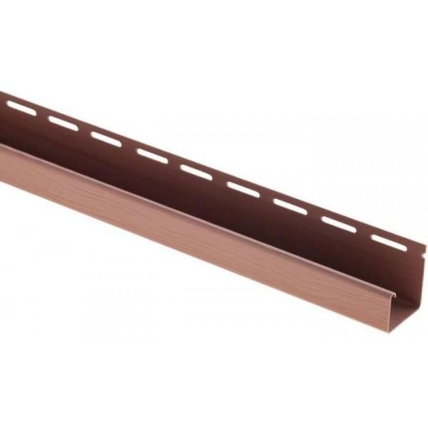 J-профиль Люкс Крашенный, T-15, ВН, Красно-коричневый купить в Калуге