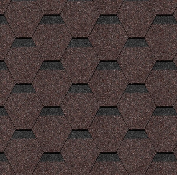 Гибкая черепица Docke, коллекция Шеффилд – Корица купить в Калуге