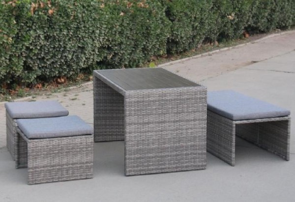 Диван-Трансформер AFINA плетеный из иск. ротанга S330G-W78 Grey купить в Калуге