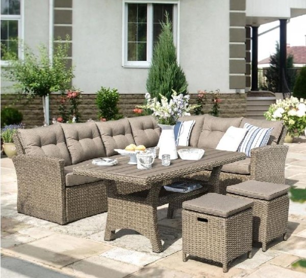 Комплект мебели AFINA плетеной из иск. ротанга AFM-307B Beige купить в Калуге
