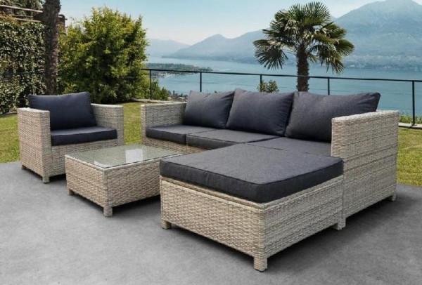 Комплект мебели AFINA плетеной из иск. ротанга YR821G Grey/Grey купить в Калуге