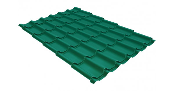 Металлочерепица классик 0,5 Satin RAL 5021 купить в Калуге