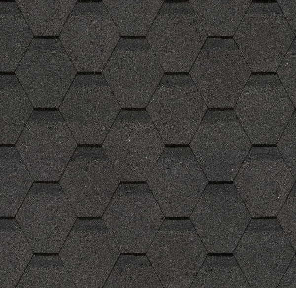 Гибкая черепица Docke, коллекция Шестигранник Серый купить в Калуге