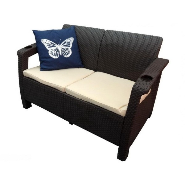 Двухместный диван Yalta Sofa Seаt венге купить в Калуге