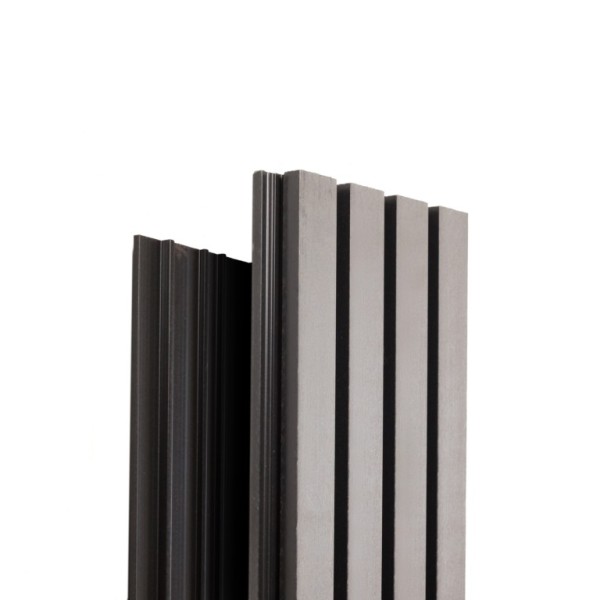 Фасадная доска Ecodecking Техно реечная 200х26х3000 Серый купить в Калуге