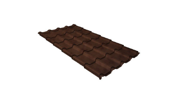 Металлочерепица камея GL 0,5 Safari Twincolor Brown купить в Калуге