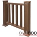 Ограждение из ДПК Outdoor Классик 3D STORM коричневый микс купить в Калуге