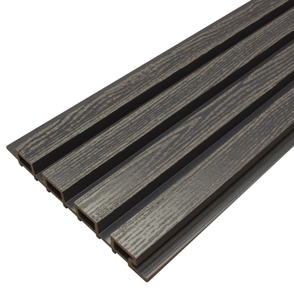 Фасадная доска из ДПК Faynag Wood Рейка Мокрый Асфальт купить в Калуге