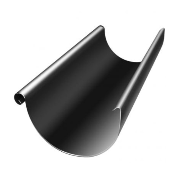 Водосток Grand Line 125x90 – Желоб 3м RAL 9005 купить в Калуге