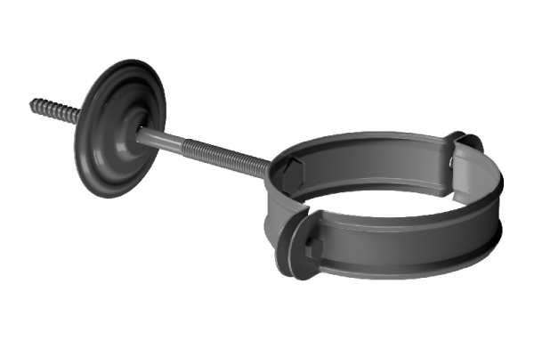 Хомут трубы D90 Döcke STAL PREMIUM Графит, (RAL 7024) купить в Калуге