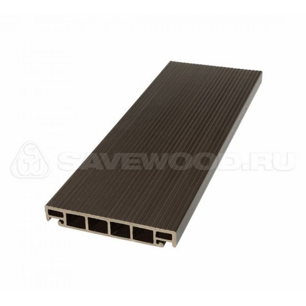 Террасная доска из ДПК SW-Salix «SaveWood» темно-коричневый купить в Калуге