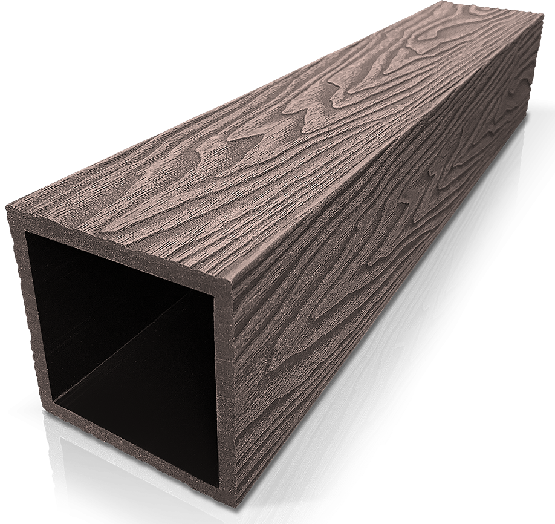 Столб ДПК 3D GardenParkett фактура дерева Венге купить в Калуге
