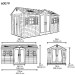 Сарай пластиковый LifeTime 15x8 DD купить в Калуге