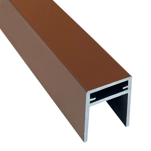 П-профиль Алюминиевый EasyDecking 35x25 Коричневый купить в Калуге