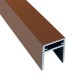 П-профиль Алюминиевый EasyDecking 35x25 Коричневый купить в Калуге