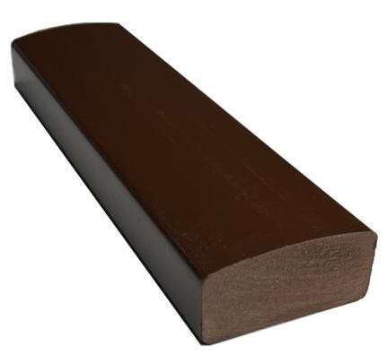 Лавочный брус Ecodecking Некст полнотелый глянцевый 70х35 шоколад купить в Калуге
