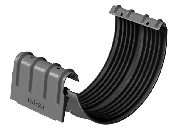 Соединитель желобов D125 Döcke STAL PREMIUM Графит, (RAL 7024) купить в Калуге