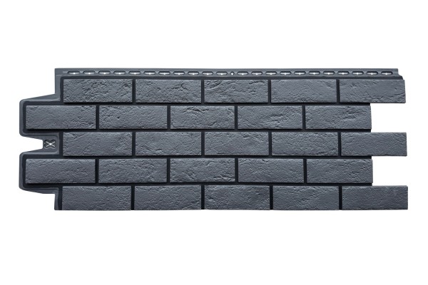 ФП Grand Line состаренный кирпич премиум Графит (шов RAL 9005) купить в Калуге